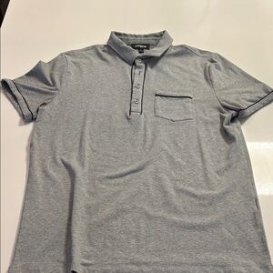 Express Light Gray Polo Shirt